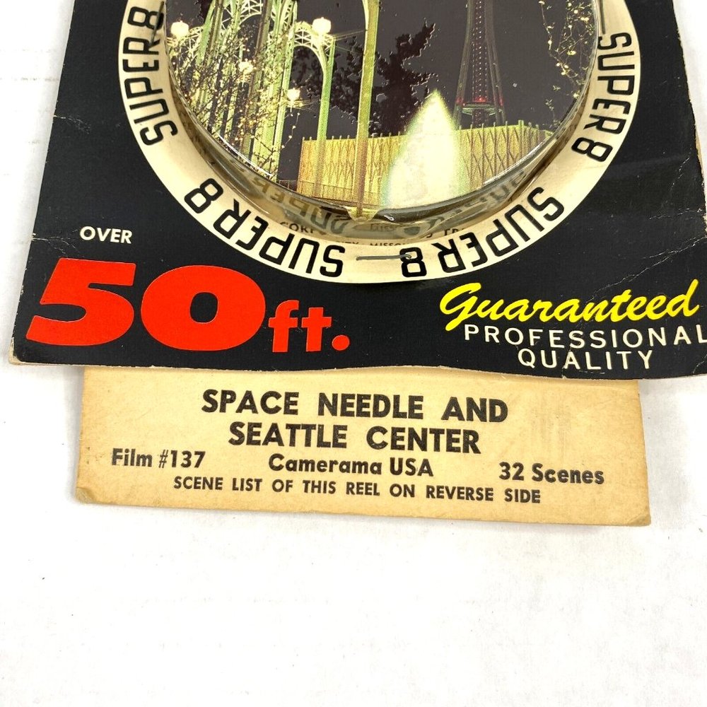 Space Needle Seattle Washington USA 50ft‎ Super 8mm #137 Color 32 Scenes Vintage - Picture 2 of 7